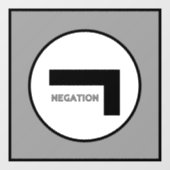 NEGATION Window Cling Raamsticker (Vel)