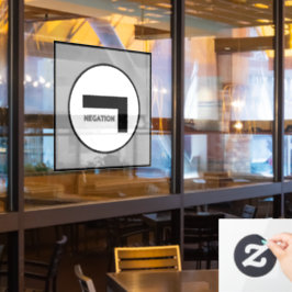 NEGATION Window Cling Raamsticker