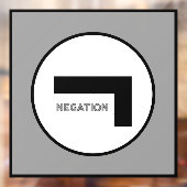 NEGATION Window Cling Raamsticker (Vel 2)