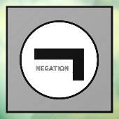 NEGATION Window Cling Raamsticker (Vel 3)