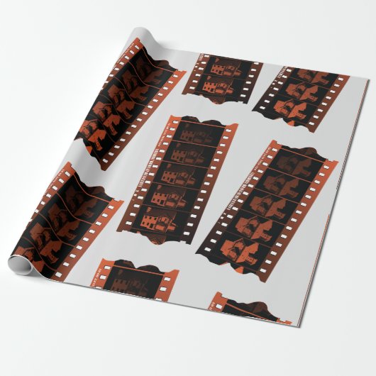 Negative Film Strip Cadeaupapier (Uitgerold)