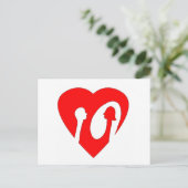 Negative Spaced Out Briefkaart (Staand voorkant)