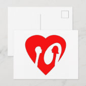 Negative Spaced Out Briefkaart (Voorkant / Achterkant)