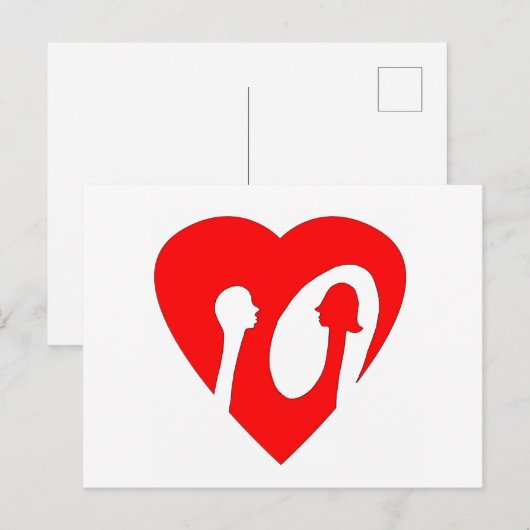 Negative Spaced Out Briefkaart (Voorkant / Achterkant)