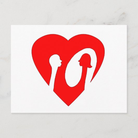 Negative Spaced Out Briefkaart (Voorkant)