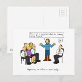 Negativiteit in de Humor van de Werkplaats. Briefkaart (Voorkant / Achterkant)