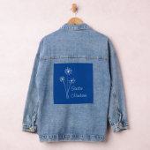 Negativiteit wegblazen, vriendelijkheid verspreide denim jacket (Hangar)