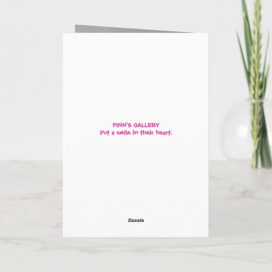 NEGEER ALS U WILT VERJAARDAGSKAART BEDANKKAART (Achterkant)