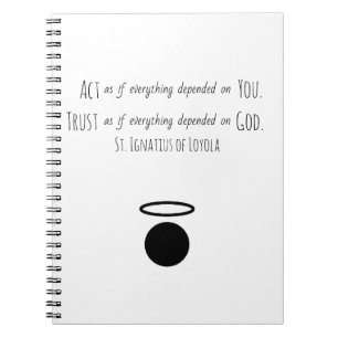Negeer de Loyola Quote-laptop Notitieboek