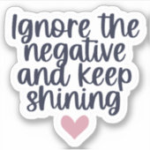 Negeer de negatieve 10pc waterdichte Sticker set (Voorkant)