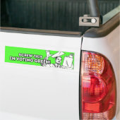 Negeer dit, ik stem op Groen! Bumpersticker (Op Truck)