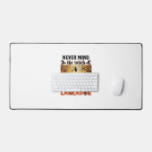 Negeer Heks Pas Op Labrador Halloween Hond Pomp Bureaumat (Keyboard & Muis)