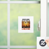 Negeer Heks Pas Op Labrador Halloween Hond Pomp Raamsticker (Huis)