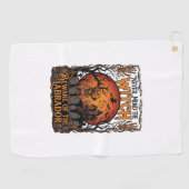 Negeer Hekserij Pas Op Labrador Halloween Heeft Sp Golfhanddoek (Horizontaal)