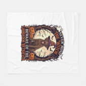 Negeer Hekserij Pas Op Labrador Retriever Hallowee Fleece Deken (Voorkant (Horizontaal))