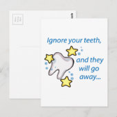 Negeer je tanden briefkaart (Voorkant / Achterkant)