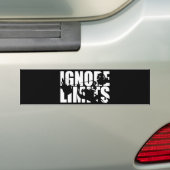 Negeer limieten - Bench Press - Workout Motivatie Bumpersticker (Op auto)