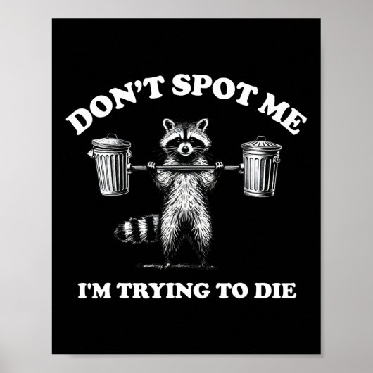 Negeer me, ik probeer te sterven poster (Voorkant)