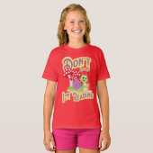 Negeer me niet dat ik Schattigee slak lees T-shirt (Voorkant volledig)