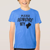 Negeer mijn hond Tri-Blend shirt (Voorkant)