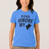 Negeer mijn hond Tri-Blend shirt (Voorkant)