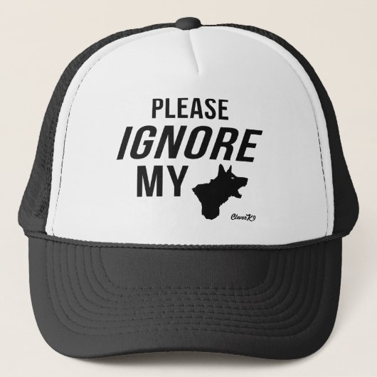 Negeer mijn hond trucker pet (Voorkant)