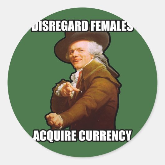 Negeer Vrouwen $7.95 (20 pk) Stickers (Voorkant)