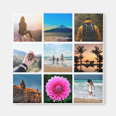 Negen Afbeelding Foto collage  Magneet (Voorkant)