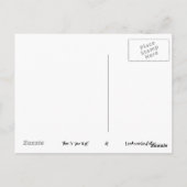 Negen als je lelijk bent briefkaart (Achterkant)