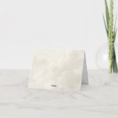 Negen Baby shower wolken Bedankkaart (Achterkant)