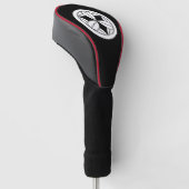 Negen bamboebladeren in cirkel golfheadcover (Schuin)