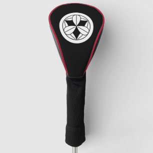 Negen bamboebladeren in cirkel golfheadcover
