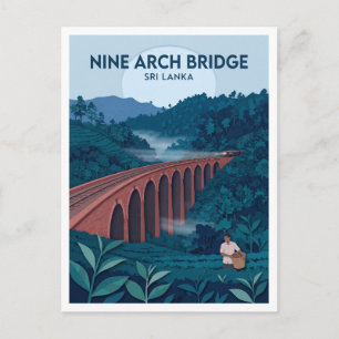 Negen Bogenbrug Ella Sri Lanka Briefkaart