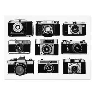 NEGEN CLASSIC BLACK & WHITE 35 mm FOTO FILM CAMERA Foto Afdruk