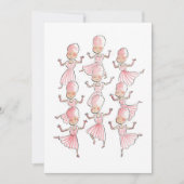 Negen dames dansen kaart (Voorkant)