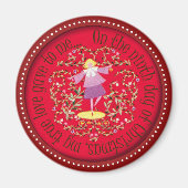 Negen dames dansen magneet (Voorkant)