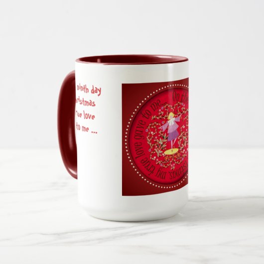 Negen dames dansen mok (Voorkant links)