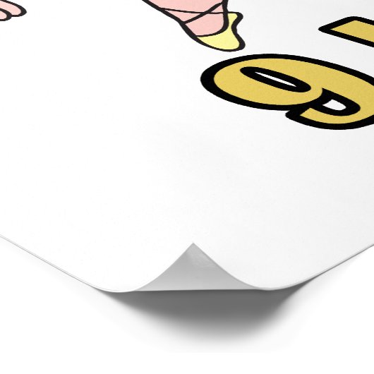 negen dames dansen op de negende negende kerstdag poster (Hoek)