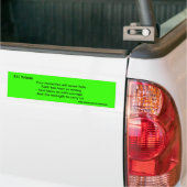 negen elf zijbalken voor de bumper bumpersticker (Op Truck)