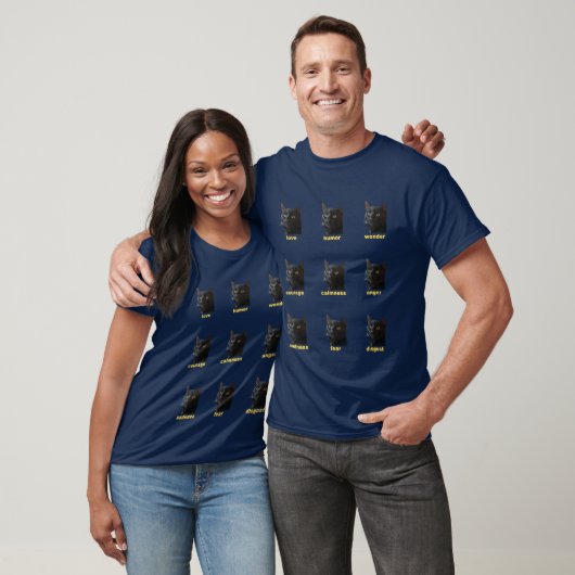 Negen Emoties Van Mijn Kat Vector Uitknip T-shirt (Unisex)