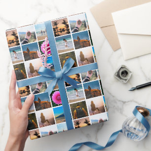 Negen Foto Afbeelding Collage  Gift Cadeaupapier
