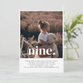 Negen Foto eerste uitnodiging op vrijdag (Staand voorkant)