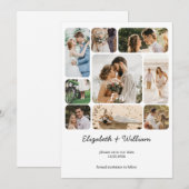 Negen foto-inkuilpaar eenvoudig sparen de datum kaart (Voorkant / Achterkant)