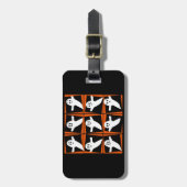 Negen geesten Pop Art Halloween T-shirt en Gifts Bagagelabel (Voorkant verticaal)