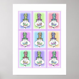 Negen Hoge Hoed Clowns: Poster