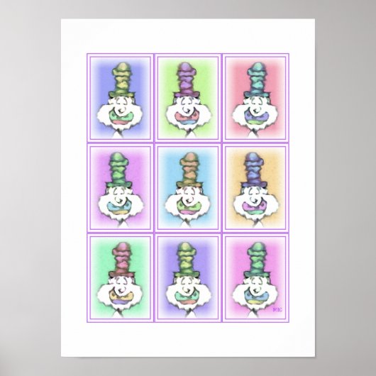Negen Hoge Hoed Clowns: Poster (Voorkant)