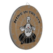 Negen in de Pit, 10-pins strengen Dartbord (Voorkant Links)