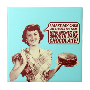 Negen inch vloeiend donker chocolade tegeltje