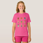 Negen Japanse Yokai Monsters T-shirt (Voorkant volledig)