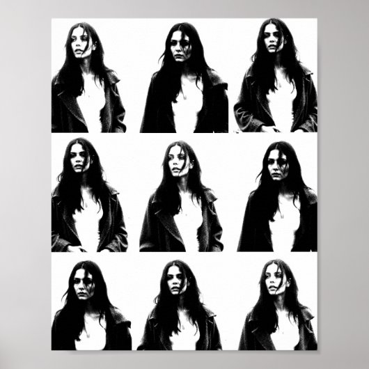 Negen keer een vreemde poster (Voorkant)